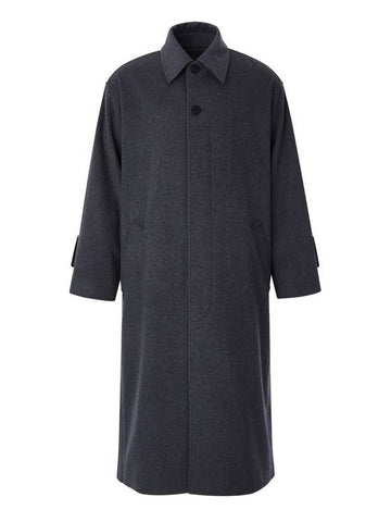 Oversized Balmacan Cashmere Wool Coat Gray MCO2080 - IFELSE - BALAAN 1