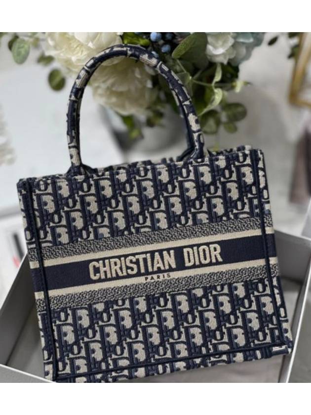 Oblique Book Mini Tote Bag Blue - DIOR - BALAAN 10