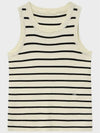 Square neck knit sleeveless black ivory - NOIRER - BALAAN 8