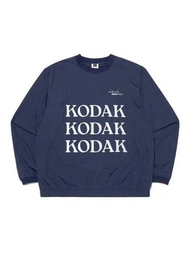 KODAK Lettering Woven Piste Sweatshirt NAVY - KODO - BALAAN 1