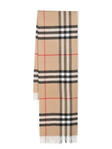 Vintage Check Cashmere Muffler Beige - BURBERRY - BALAAN 1