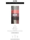 Check Mohair Muffler Mauve Bright pink - ACNE STUDIOS - BALAAN 3