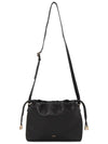 Ninon Drawstring Cross Bag Black - A.P.C. - BALAAN 8