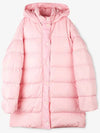 Logo Hooded Down Padding Pink - MSGM - BALAAN 3