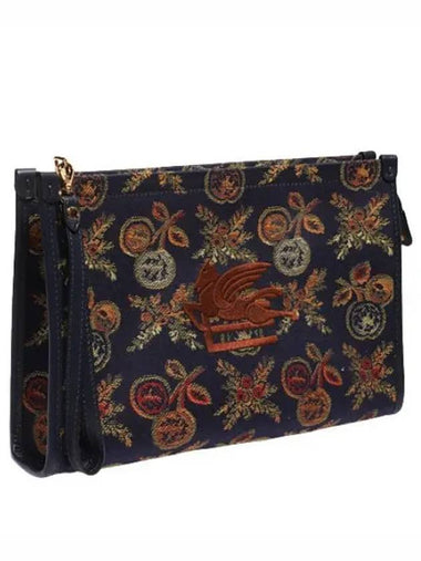 Multicolor Apple Jacquard Pouch Large - ETRO - BALAAN 1