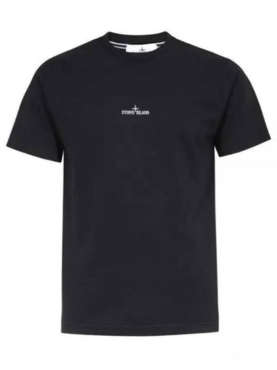 Stamp Two Print Short Sleeve T-Shirt Black - STONE ISLAND - BALAAN 2