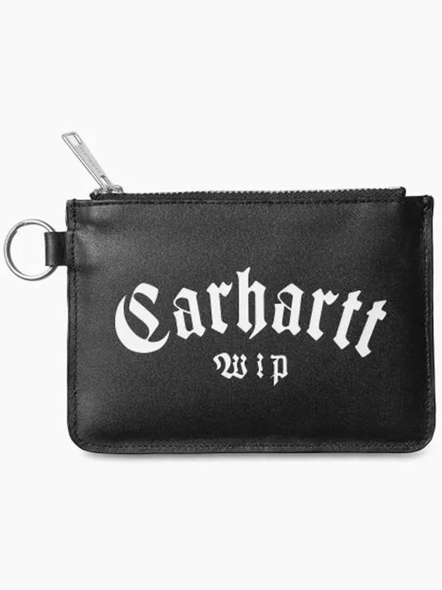 Whip WIP Onyx Printing Zipper Wallet Black I033228 0D2 XX - CARHARTT - BALAAN 1