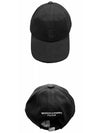 WYM embroidered logo ball cap black W231AC54721B - WOOYOUNGMI - BALAAN.