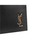 Tiny Monogram Shiny Leather Card Case Black - SAINT LAURENT - BALAAN 5