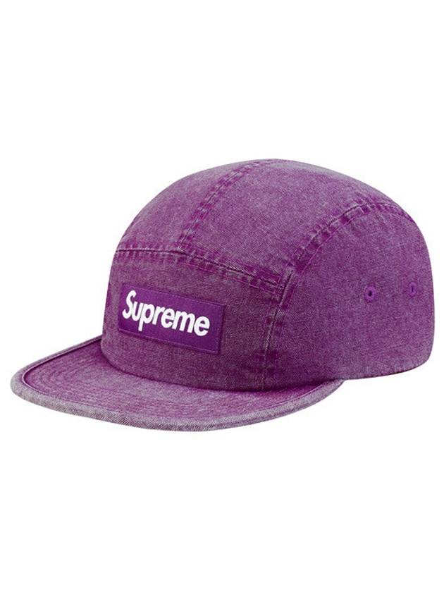 Washed Canvas Camp Cap Purple Washed Canvas Camp Cap - SUPREME - BALAAN 1