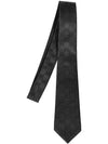 GG Jacquard Web Silk Tie Black - GUCCI - BALAAN 3