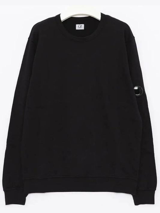 Light Fleece Sweatshirt Black - CP COMPANY - BALAAN 2