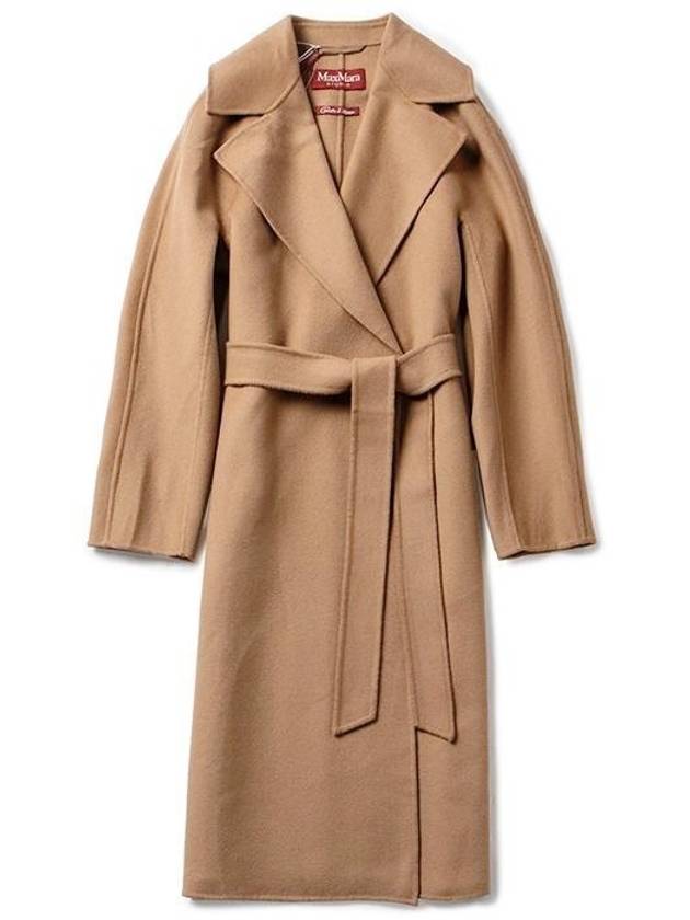 Cles Cashmere Silk Wool Single Coat Camel - MAX MARA - BALAAN 1