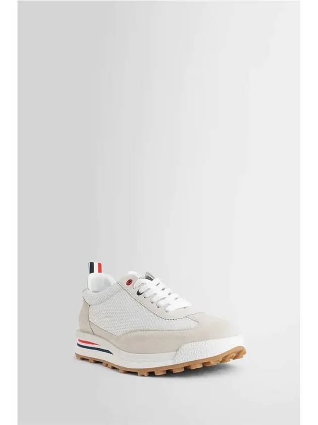 Thom Women Browne Nylon Tech Runner Low Top Sneakers Grey White - THOM BROWNE - BALAAN 4