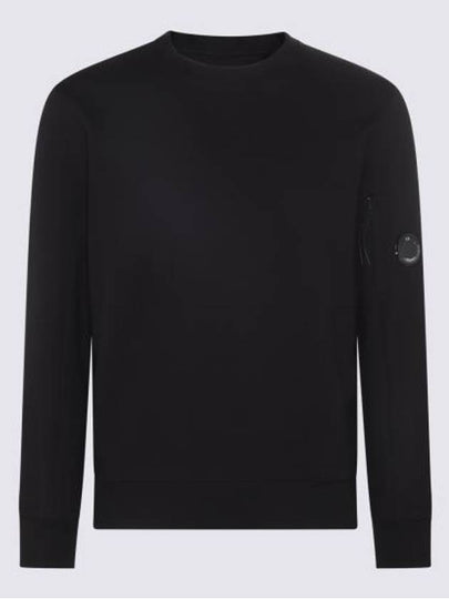 Diagonal Raised Fleece Sweatshirt Black - CP COMPANY - BALAAN 2