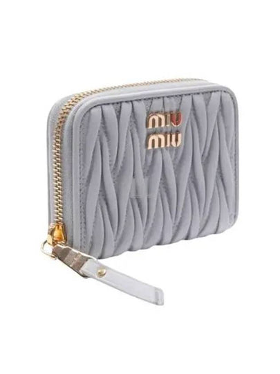 Matelasse Nappa Leather Coin Wallet Grey - MIU MIU - BALAAN 2