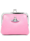 Nappa Leather ORB Logo Coin Purse Pink - VIVIENNE WESTWOOD - BALAAN 2