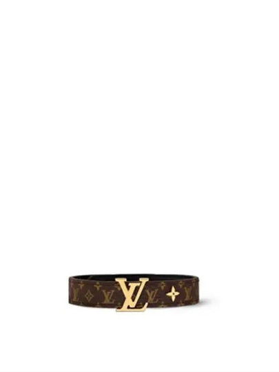 LV Iconic Leather Bracelet Gold Brown - LOUIS VUITTON - BALAAN 2