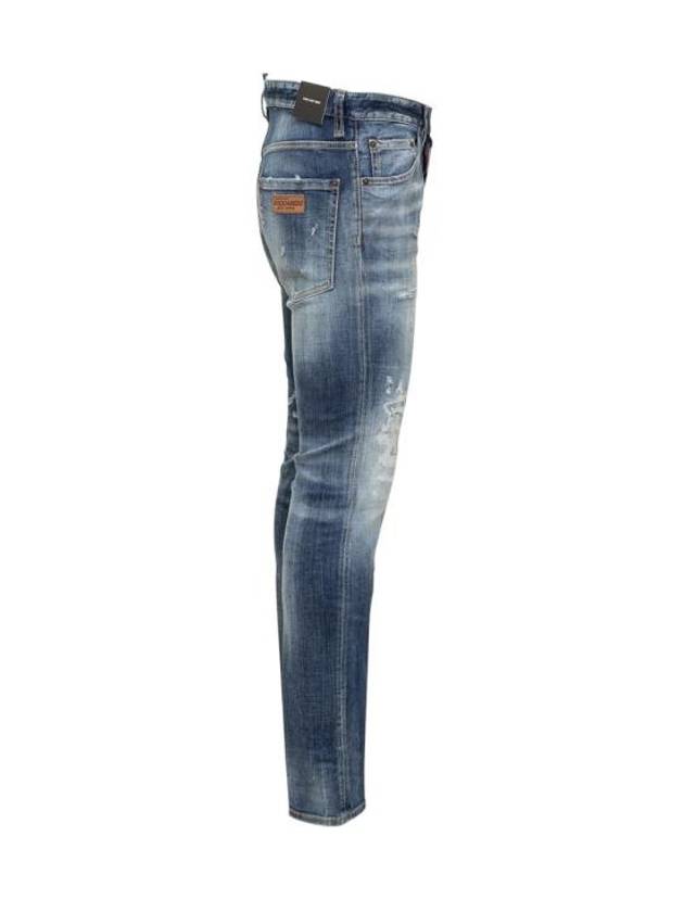 Distressed Skinny Cut Jeans Blue - DSQUARED2 - BALAAN 4