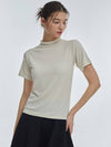 Half Turtleneck Short Sleeve Ivory - MANAVIS7 - BALAAN 2