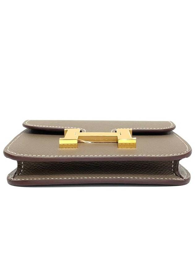 Women's Constance Slim Card Wallet Brown - HERMES - BALAAN 6