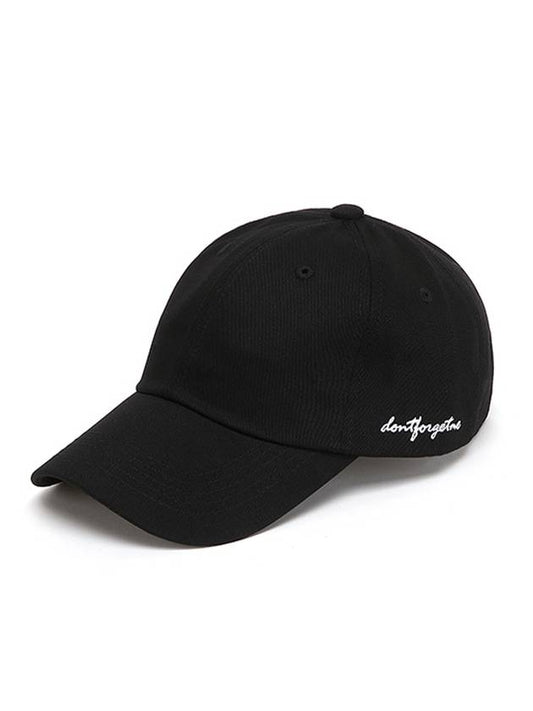 Script Ball Cap Black - DONTFORGETME - BALAAN 2