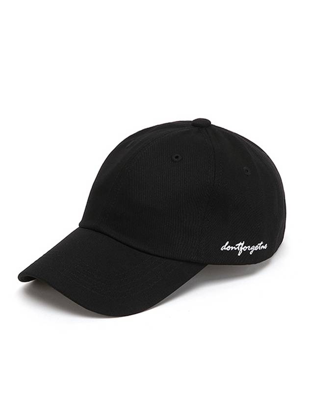 Script Ball Cap Black - DONTFORGETME - BALAAN 1