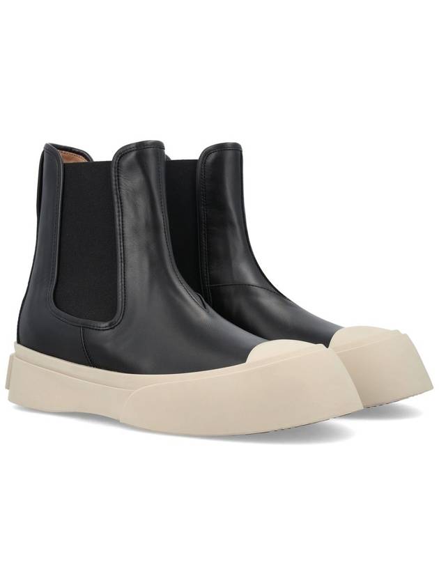 Pablo Nappa Leather Chelsea Boots Black - MARNI - BALAAN 3