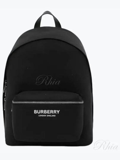 Logo Print Nylon Backpack Black - BURBERRY - BALAAN 2