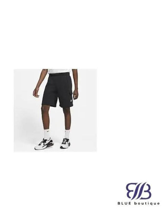 Sportswear Club Fleece Cargo Shorts Black - NIKE - BALAAN 2