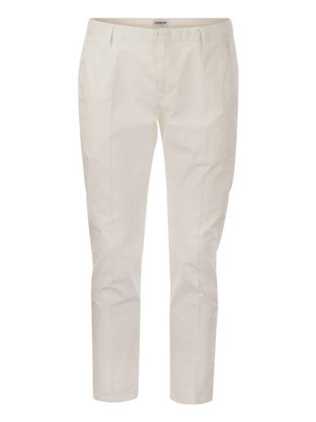 Straight Pants UP518 PSE025U PTD DU 000 WHITE - DONDUP - BALAAN 1