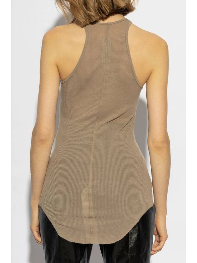 Rick Owens Top Bacic Rib, Women's, Beige - RICK OWENS - BALAAN 4