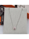 Mini Pop Ache Necklace Pendant Rose Dragee Pink Silver H147992 - HERMES - BALAAN 5