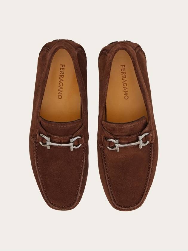 Gancini Ornament Driving Shoes Brown - SALVATORE FERRAGAMO - BALAAN 8