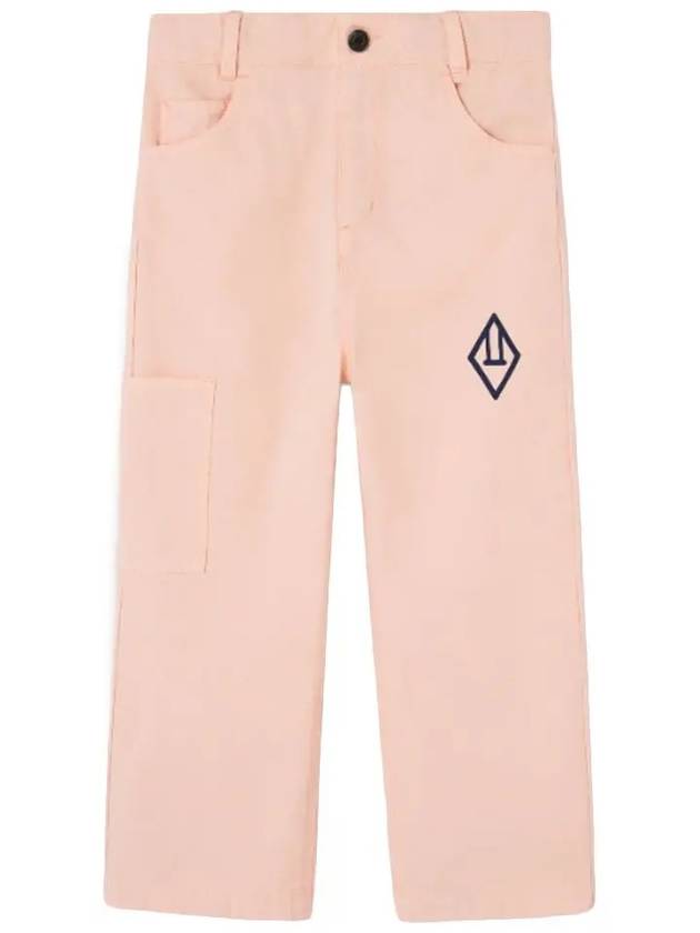 Kids Logo Cargo Pants Rose F24053 137GC - THE ANIMALS OBSERVATORY - BALAAN 1