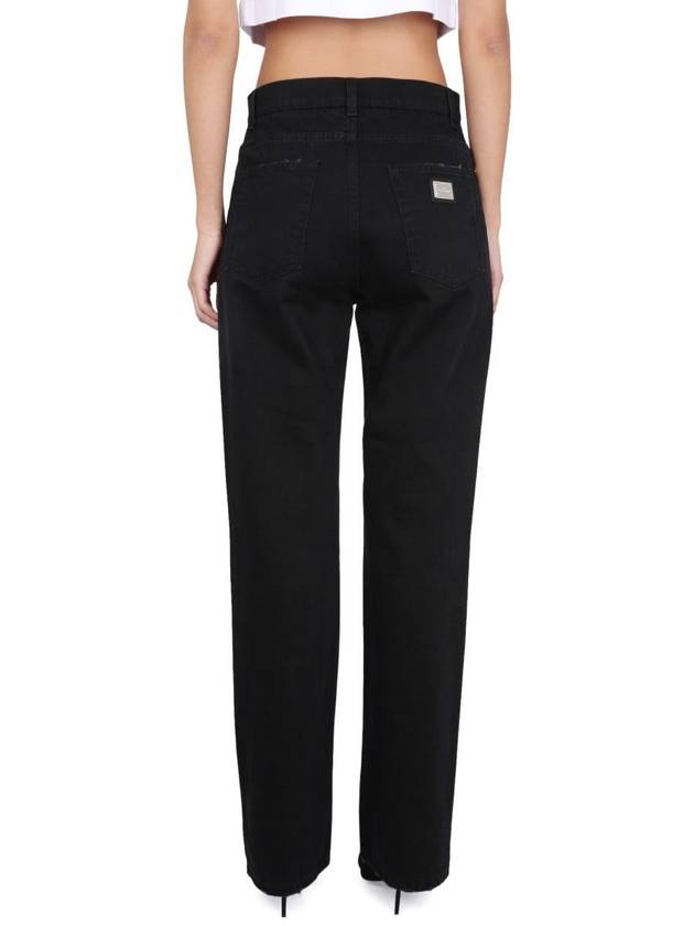 flare straight jeans black - DOLCE&GABBANA - BALAAN 5