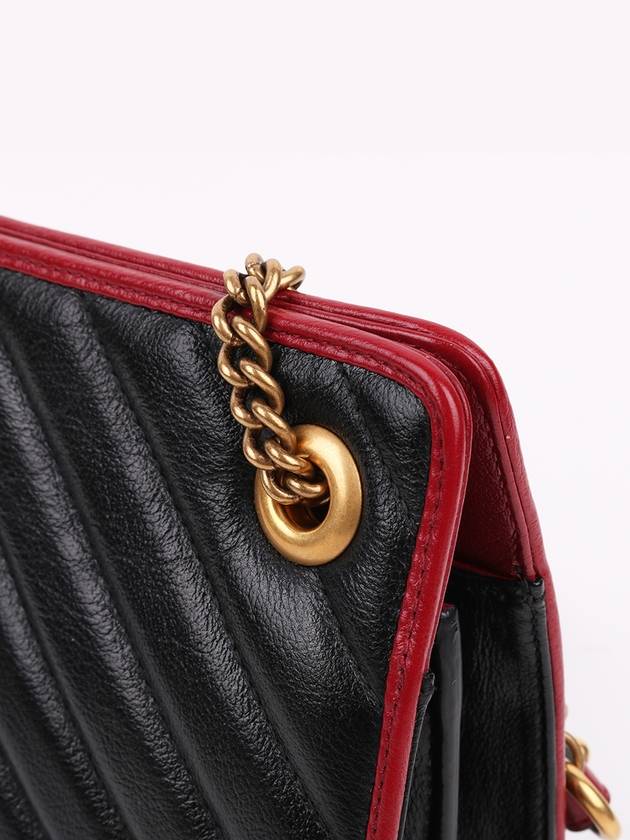 GG Marmont bicolor chain shoulder bag 524592 - GUCCI - BALAAN 5