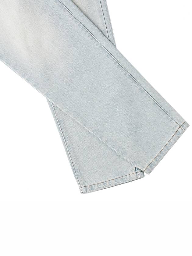 Men's Alex Fit Low Rise Straight Jeans Light Blue - AMI - BALAAN 6