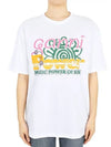 Relaxed Power of Sun Cotton Short Sleeve T-Shirt White B0481010388 - GANNI - BALAAN 2