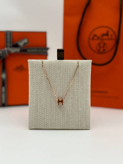 Pop H Mini Necklace New Gold - HERMES - BALAAN 2