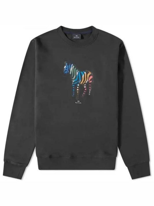 Zebra Crew Sweatshirt Black - PAUL SMITH - BALAAN 1