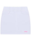 C23SSK009W New Basic Line Skirt White - CHUCUCHU - BALAAN 1