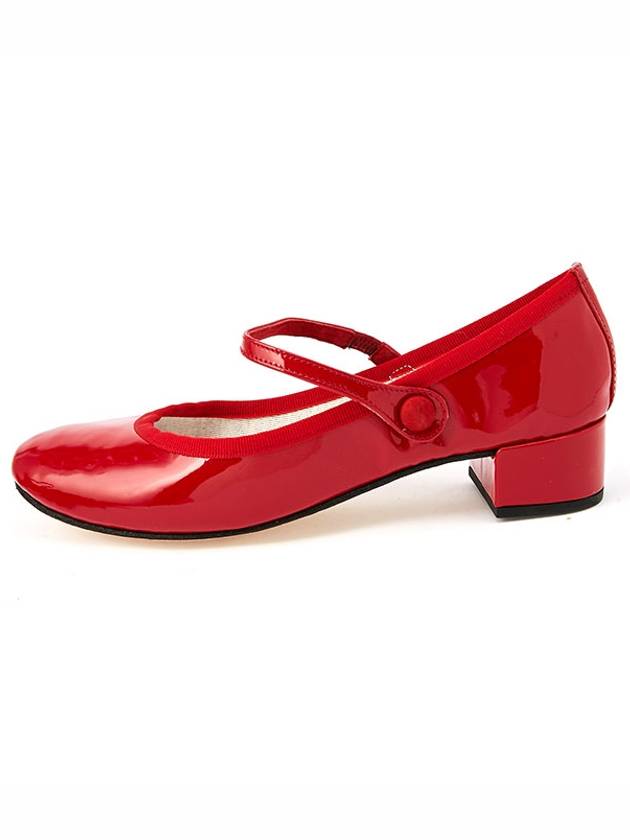 Women's Rose Mary Jane Middle Pumps Red - REPETTO - BALAAN 4