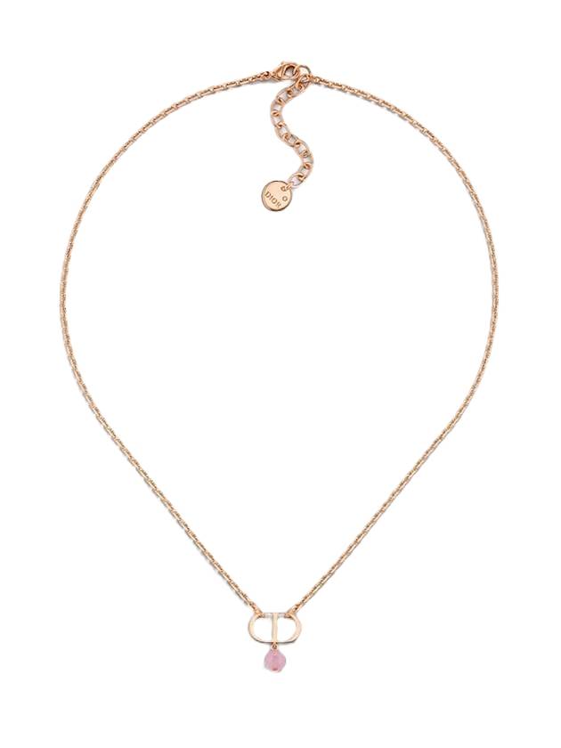 Petite CD Necklace Pink - DIOR - BALAAN 1