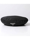 Triangle Logo Beret Black - PRADA - BALAAN 2