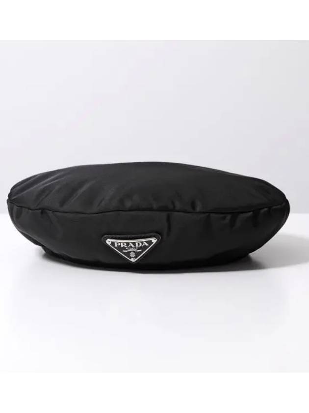 Triangle Logo Beret Black - PRADA - BALAAN 2