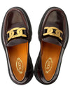 Women's Kate Metal Chain Leather Loafer Brown - TOD'S - BALAAN 3