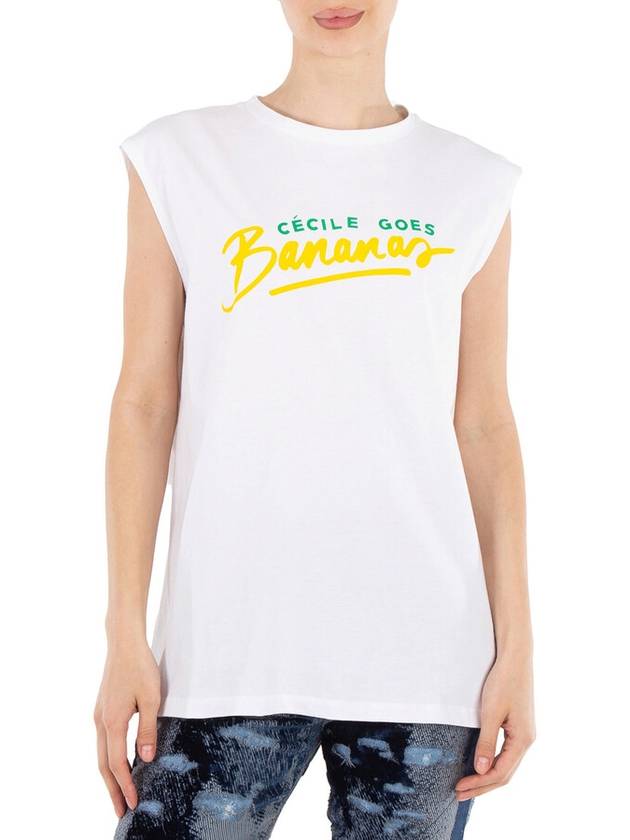 Etre Cecile Goes Bananas Boyfriend Tank, Size Large - ETRE CECILE - BALAAN 1