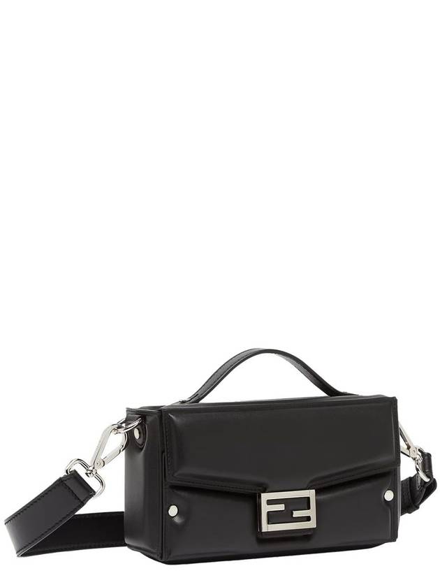 Trunk Soft Padded Leather Tote Bag Black - FENDI - BALAAN 3