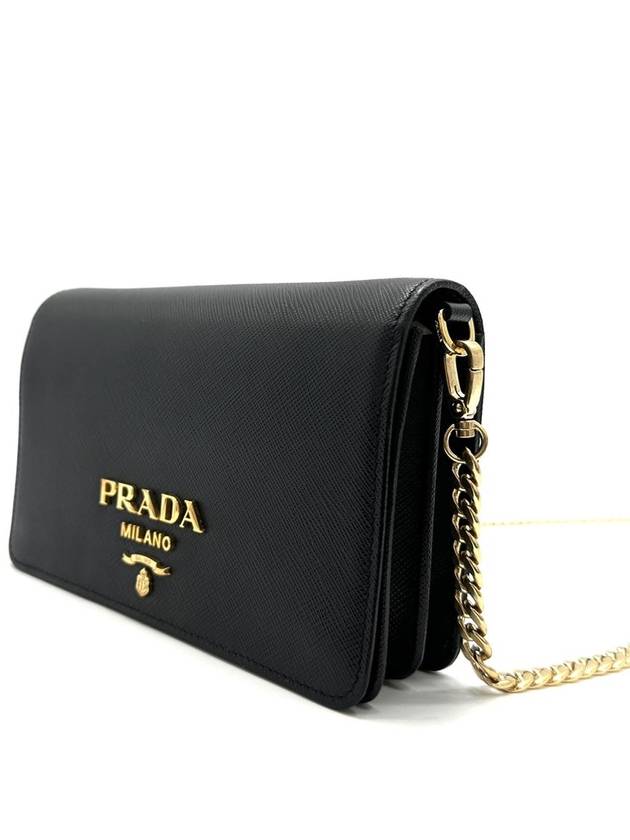 Saffiano Lux Mini Chain Cross Bag 1BP006 - PRADA - BALAAN 3